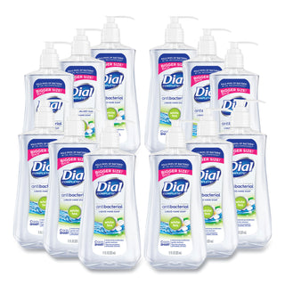 Dial® Professional Antibacterial Liquid Hand Soap, White Tea Scent, 11 oz Pump Bottle, 12/Carton (DIA20940)