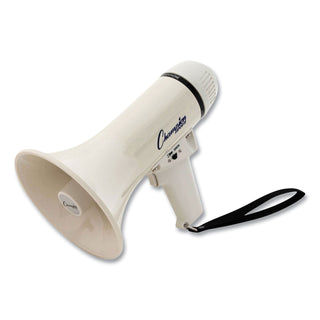 Champion Sports Megaphone, 4-8W, 400 Yard Range, White (CSIMP4W)