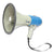 Champion Sports Megaphone, 12-25W, 1000 Yard Range, White/Blue (CSIMP12W)
