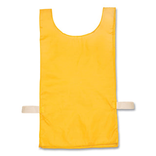 Champion Sports Heavyweight Pinnies, Nylon, One Size, Gold, 12/Box (CSINP1GD)