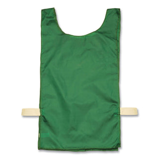 Champion Sports Heavyweight Pinnies, Nylon, One Size, Green, 12/Box (CSINP1GN)