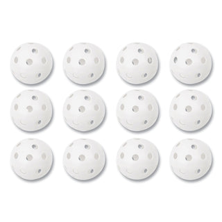 Champion Sports Plastic Baseballs, 9", White, 12/Set (CSIPLBB)