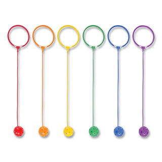 Champion Sports Swing Ball Set, Plastic, Assorted Colors, 6/Set (CSISBSET)