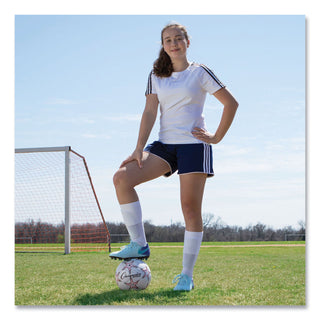 Champion Sports VIPER Soccer Ball, Size 4, 8"- 8 1/4" dia., White (CSIVIPER4)