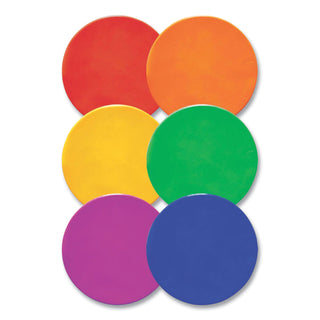 Champion Sports Extra Large Poly Marker Set, 12" Diameter, Assorted Colors, 6 Spots/Set (CSIXLMSPSET)