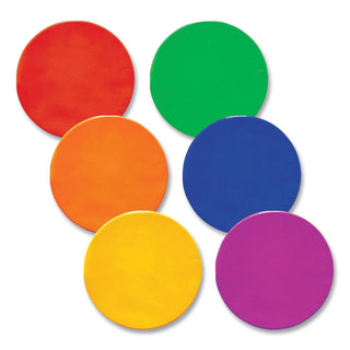 Champion Sports Extra Large Poly Marker Set, 12" Diameter, Assorted Colors, 6 Spots/Set (CSIXLMSPSET)