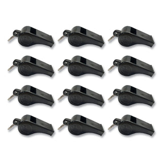 Champion Sports Sports Whistle, Medium Weight, Plastic, Black (CSI601)