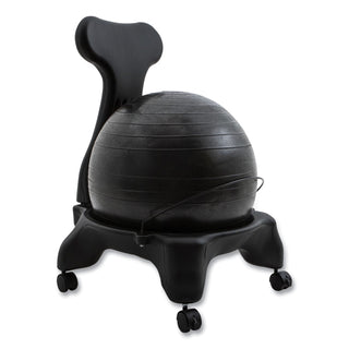 Champion Sports FitPro Ball Chair, Gray/Gray, Gray Base (CSIBCHX)