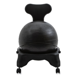 Champion Sports FitPro Ball Chair, Gray/Gray, Gray Base (CSIBCHX)