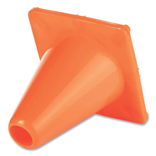 Champion Sports Hi-Visibility Vinyl Cones, 6" Tall, Orange (CSIC6OR)