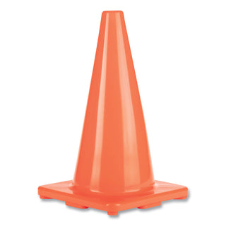 Champion Sports Hi-Visibility Vinyl Cones, 18" Tall, Orange (CSIC18OR)