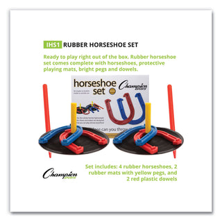 Champion Sports Indoor/Outdoor Rubber Horseshoe Set (CSIIHS1)
