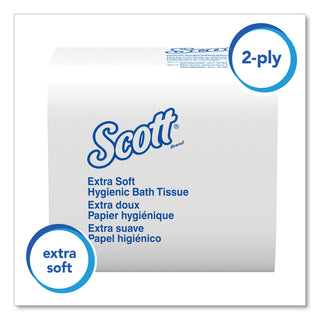 Scott® Hygienic Bath Tissue, Septic Safe, 2-Ply, White, 250/Pack, 36 Packs/Carton (KIM48280)