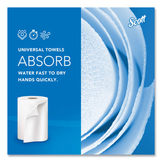Scott® Essential High Capacity Hard Roll Towel, 1.5" Core 8 x 1000ft, White,12 Rolls/CT (KCC01000)
