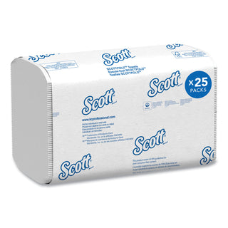 Scott® Pro Scottfold Towels, 1-Ply, 9.4 x 12.4, White, 175 Towels/Pack, 25 Packs/Carton (KIM01980)