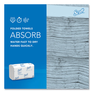 Scott® Pro Scottfold Towels, 1-Ply, 9.4 x 12.4, White, 175 Towels/Pack, 25 Packs/Carton (KIM01980)