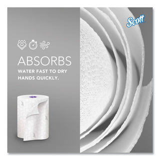 Scott® Essential High Capacity Hard Roll Towel, 1-Ply, 8" x 950 ft, White, 6 Rolls/Carton (KCC02001)