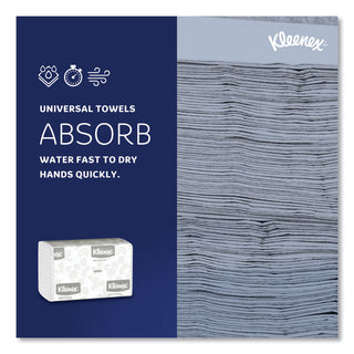 Kleenex® Multifold Paper Towels (02046), Absorbent, White, 8 Packs / Convenience Case, 150 Multifold Paper Towels / Pack, 1,200 Towels / Case (KIM02046)