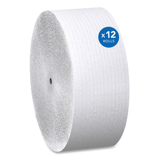 Scott® Essential Coreless JRT, Septic Safe, 1-Ply, White, 3.75 x 2,300 ft, 12 Rolls/Carton (KIM07005)