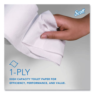 Scott® Essential Coreless JRT, Septic Safe, 1-Ply, White, 3.75 x 2,300 ft, 12 Rolls/Carton (KIM07005)