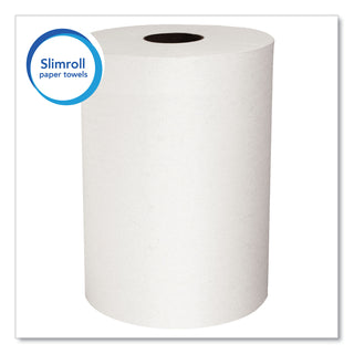 Scott® Slimroll Towels, Absorbency Pockets, 8" x 580 ft, White, 6 Rolls/Carton (KIM12388)