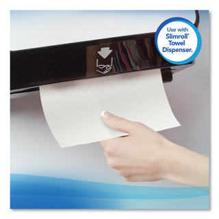 Scott® Slimroll Towels, Absorbency Pockets, 8" x 580 ft, White, 6 Rolls/Carton (KIM12388)