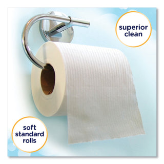 Cottonelle® Clean Care Bathroom Tissue, Septic Safe, 1-Ply, White, 170 Sheets/Roll, 48 Rolls/Carton (KIM12456)
