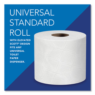 Scott® Essential 100% Recycled Fiber SRB Bathroom Tissue, Septic Safe, 2-Ply, White, 473 Sheets/Roll, 80 Rolls/Carton (KCC13217)