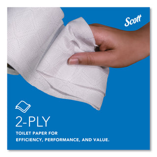 Scott® Essential 100% Recycled Fiber SRB Bathroom Tissue, Septic Safe, 2-Ply, White, 473 Sheets/Roll, 80 Rolls/Carton (KCC13217)