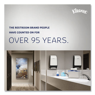 Kleenex® Hard Roll Paper Towels with Premium Absorbency Pockets with Colored Core, Blue Core, 1-Ply, 7.5" x 700 ft, White, 6 Rolls/CT (KCC25637)