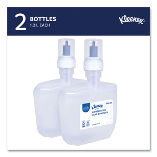 Scott® Super Moisturizing Foam Hand Sanitizer, 1,200 mL Cassette, Unscented, 2/Carton (KIM34643)