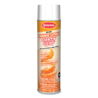 Sprayway® Orange Citrus Crazy Clean, Orange Scent, 19 oz Aerosol Spray, Dozen (CGC985)