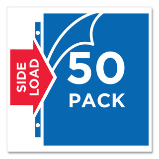 Avery® Quick Top & Side Loading Sheet Protectors, Letter, Non-Glare, 50/Box (AVEQL119G50)