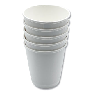 Boardwalk® Paper Hot Cups, Double-Walled, 10 oz, White, 500/Carton (BWKDW10HCUP)