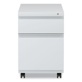 Alera® 2-Drawer Metal Pedestal Box File with Full Length Pull, 14.96w x 19.29d x 21.65h, Light Gray (ALEPBBFLG)