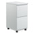 Alera® Two-Drawer Metal Pedestal File with Full-Length Pull, 14.96w x 19.29d x 27.75h, Light Gray (ALEPBFFLG)