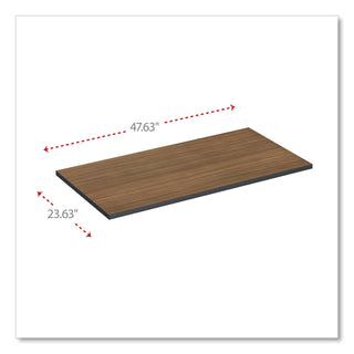 Alera® Reversible Laminate Table Top, Rectangular, 47 5/8w x 23 5/8d, Espresso/Walnut (ALETT4824EW)