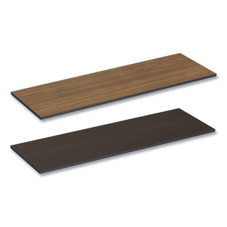 Alera® Reversible Laminate Table Top, Rectangular, 71 1/2w x 23 5/8d, Espresso/Walnut (ALETT7224EW)