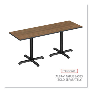 Alera® Reversible Laminate Table Top, Rectangular, 71 1/2w x 23 5/8d, Espresso/Walnut (ALETT7224EW)