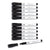 U Brands Medium Point Low-Odor Dry-Erase Markers with Erasers, Black, Dozen (UBR2922U0012)