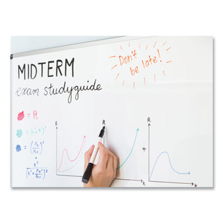 U Brands Medium Point Low-Odor Dry-Erase Markers with Erasers, Black, Dozen (UBR2922U0012)