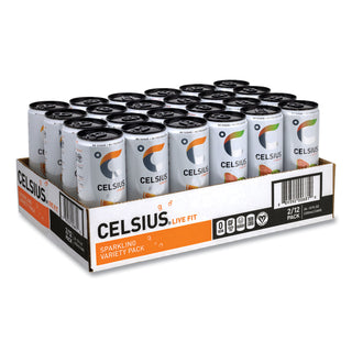 Celsius® Live Fit Variety Pack, Kiwi Guava and Orange, 12 oz Can, 24/Carton (GRR22002166)