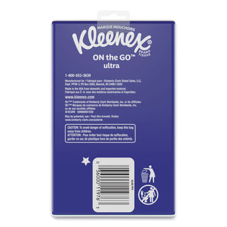 Kleenex® On The Go Packs Facial Tissues, 3-Ply, White, 10 Sheets/Pouch, 3 Pouches/Pack, 36 Packs/Carton (KIM11976)