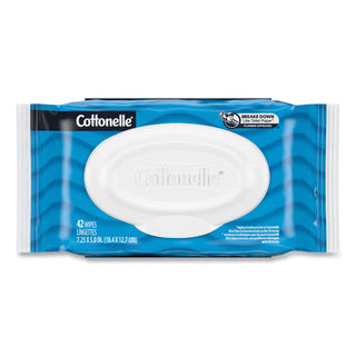 Cottonelle® Fresh Care Flushable Cleansing Cloths, 1-Ply, 3.73 x 5.5, White, 84/Pack (KIM35970)