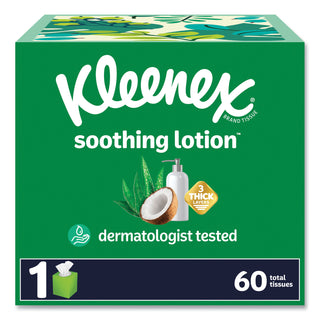 Kleenex® Lotion Facial Tissue, 3-Ply, White, 60 Sheets/Box, 27 Boxes/Carton (KCC54271CT)