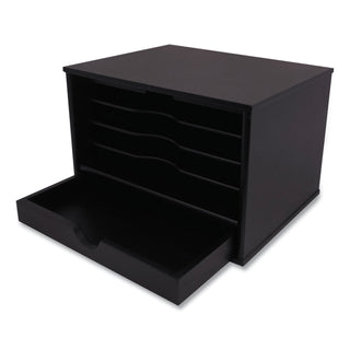 Victor® Desktop Organizer, 13" x 10 1/2" x 9-2/5", Black (VCT47205)