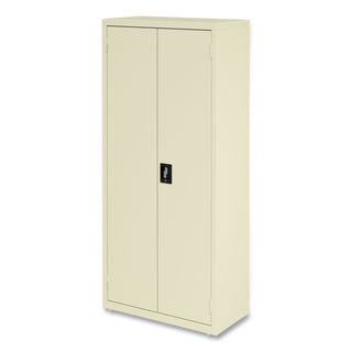 Alera® Economy Assembled Storage Cabinets, 4 Shelves, 30" x 15" x 66", Putty (ALEHCM6615PY)