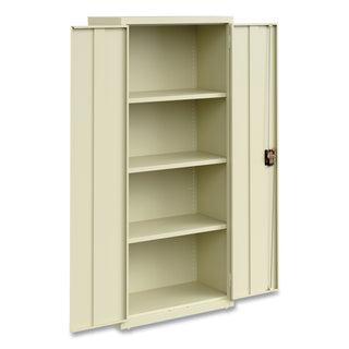 Alera® Economy Assembled Storage Cabinets, 4 Shelves, 30" x 15" x 66", Putty (ALEHCM6615PY)