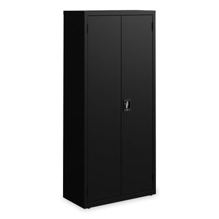 Alera® Economy Assembled Storage Cabinets, 4 Shelves, 30" x 15" x 66", Black (ALEHCM6615BK)