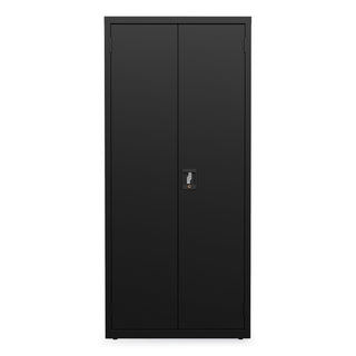 Alera® Economy Assembled Storage Cabinets, 4 Shelves, 30" x 15" x 66", Black (ALEHCM6615BK)